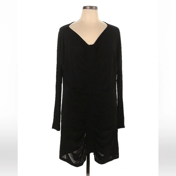 bandeau black mini dress Classy Black Women Bandeau Mini Hot Faux Leather Dress S / SAME AS PICTURE main image 0
